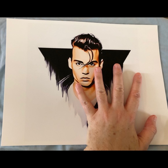 JOHNNY DEPP CRY BABY ART PRINT - Picture 2 of 2